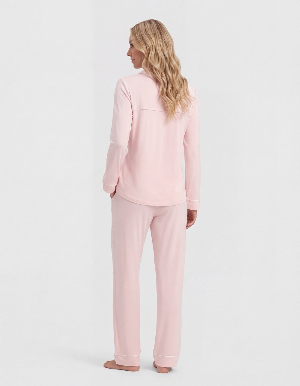 Lyserød Bambus Pyjamas