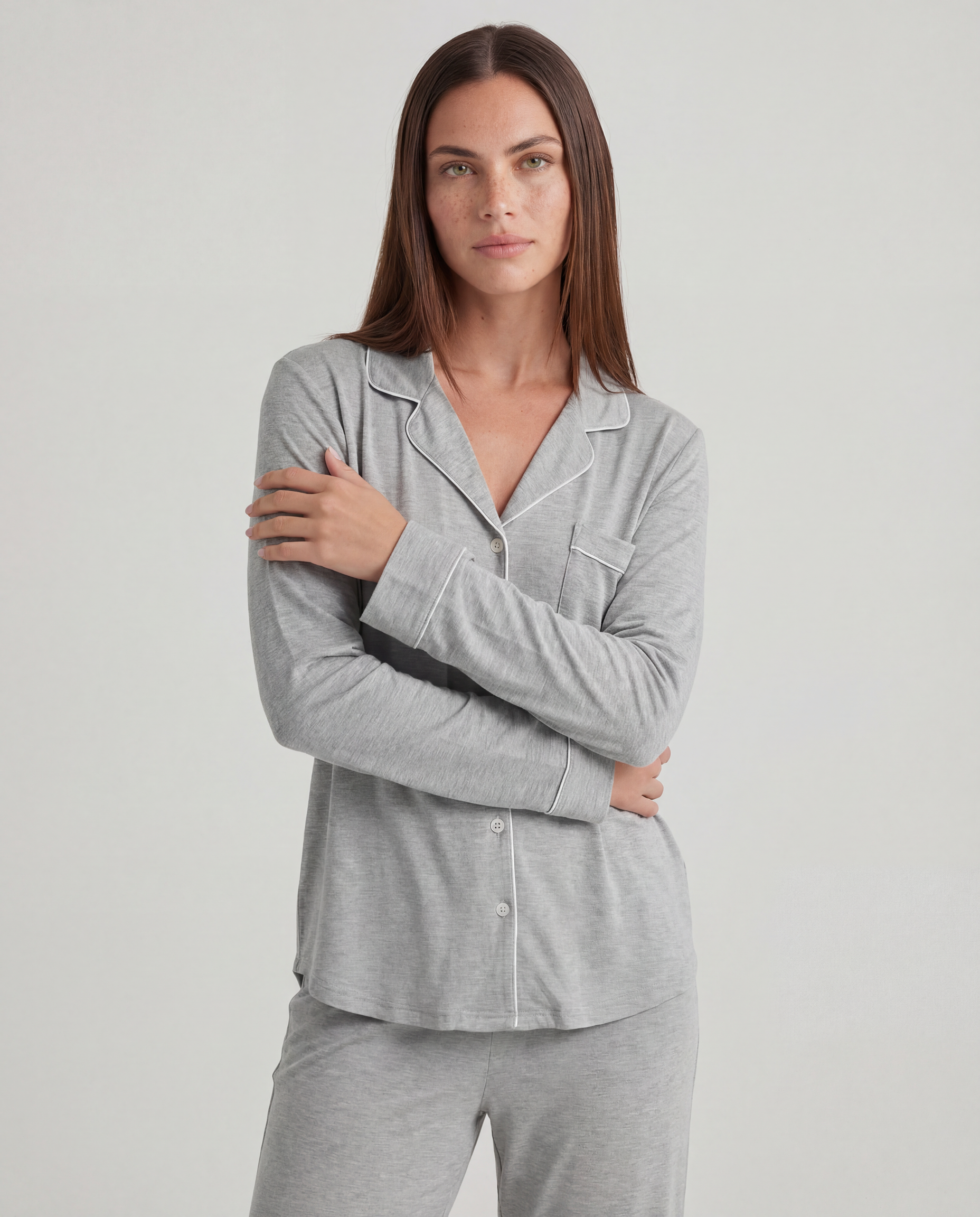 Lysegrå Bambus Pyjamas